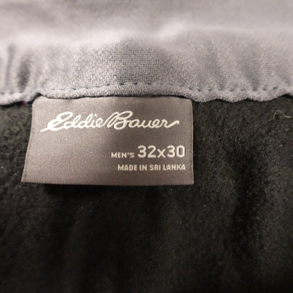 Eddie Bauer Fleece-Lined Tech Pants Men’s 32x30 Navy Winter Outdoor - Picture 3 of 14